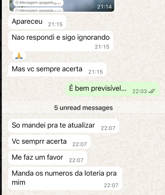 Relato anônimo dizendo que a orientação da Marcella sempre acerta
